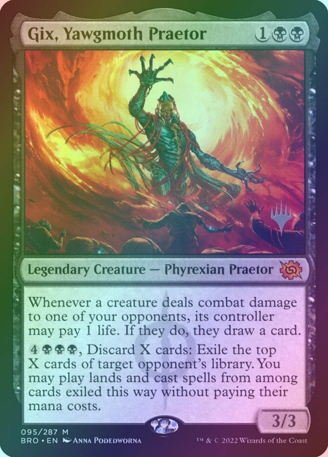 Gix, Yawgmoth Praetor (PBRO) (95p) / Foil