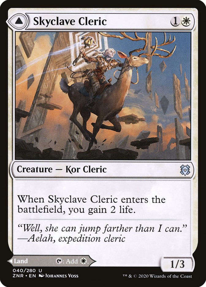Skyclave Cleric // Skyclave Basilica (ZNR) (40) — cara 1 de 2