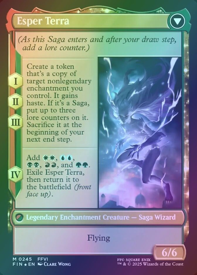 Terra, Magical Adept // Esper Terra (PFIN) (245s) / Foil — cara 2 de 2