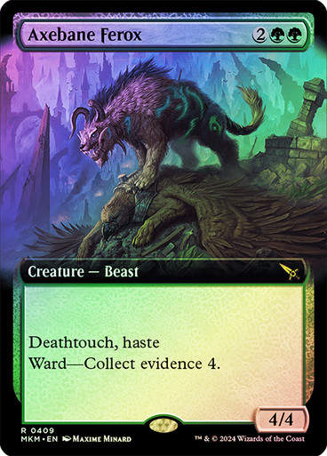 Axebane Ferox (mkm) (409) / Extended Art Foil