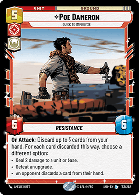 Poe Dameron - Quick to Improvise (SHD_#153/262) / Foil