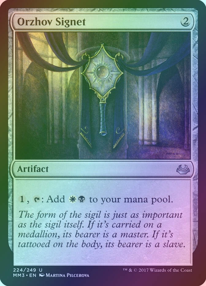 Orzhov Signet (MM3) (224) / Foil