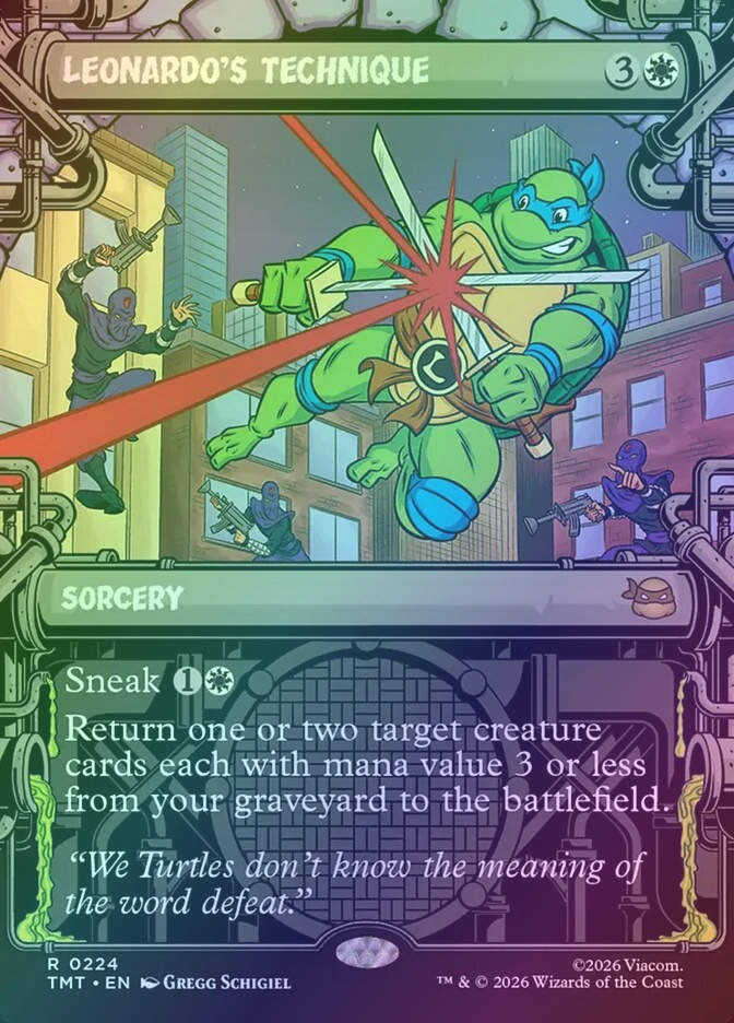 Leonardo's Technique (TMT) (224) / Borderless / Showcase / Foil