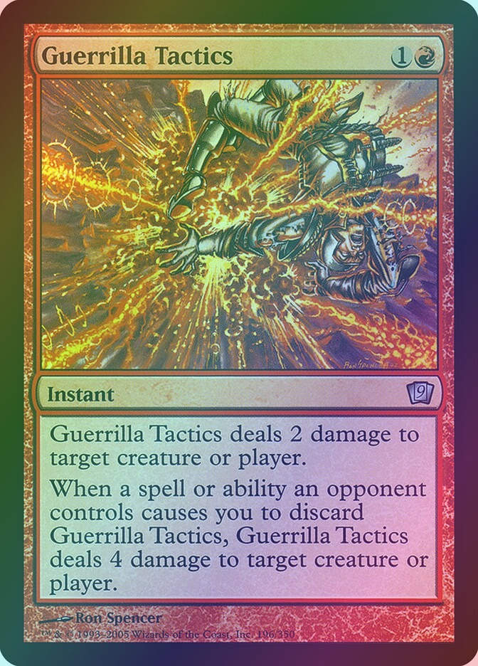 Guerrilla Tactics (9ED) (196★) / Foil