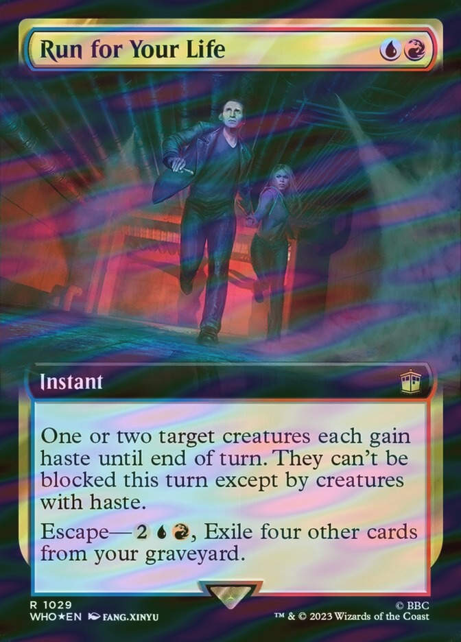 Run for Your Life (WHO) (1029) / Extended Art / Surge Foil