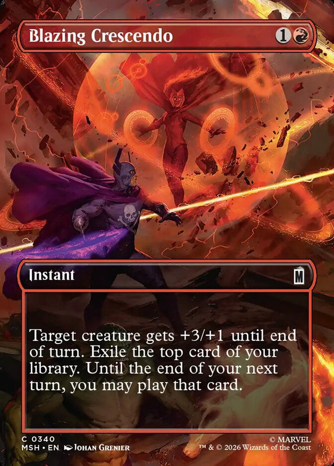 Blazing Crescendo (MSH) (340) / Borderless