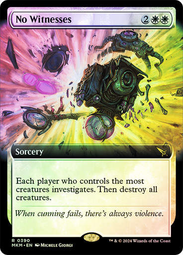 No Witnesses (mkm) (390) / Extended Art Foil