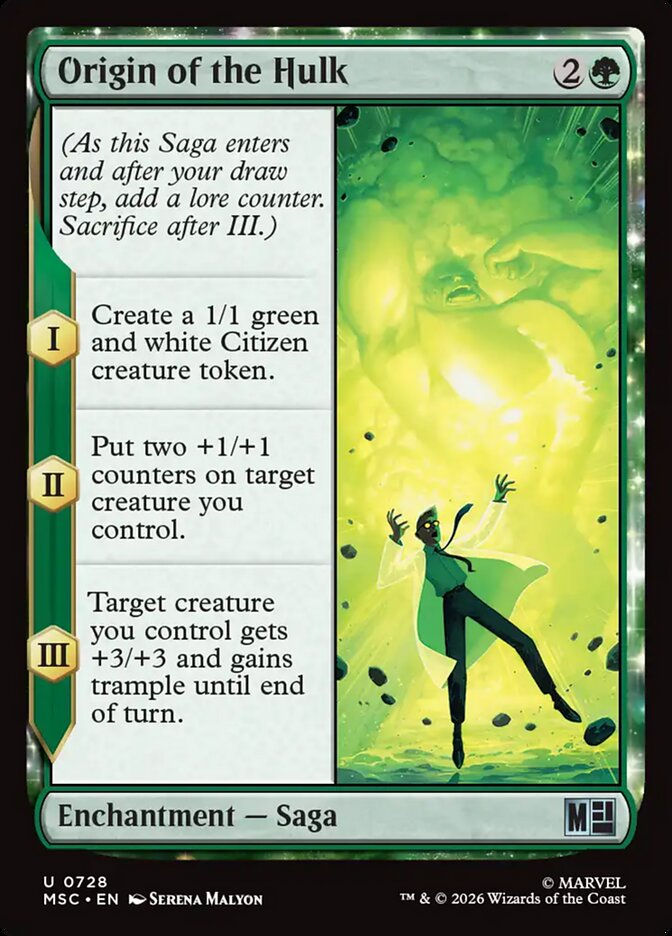 Origin of the Hulk (MSC) (728)