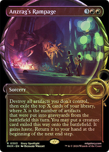Anzrag's Rampage (mkm) (303) / Showcase Foil