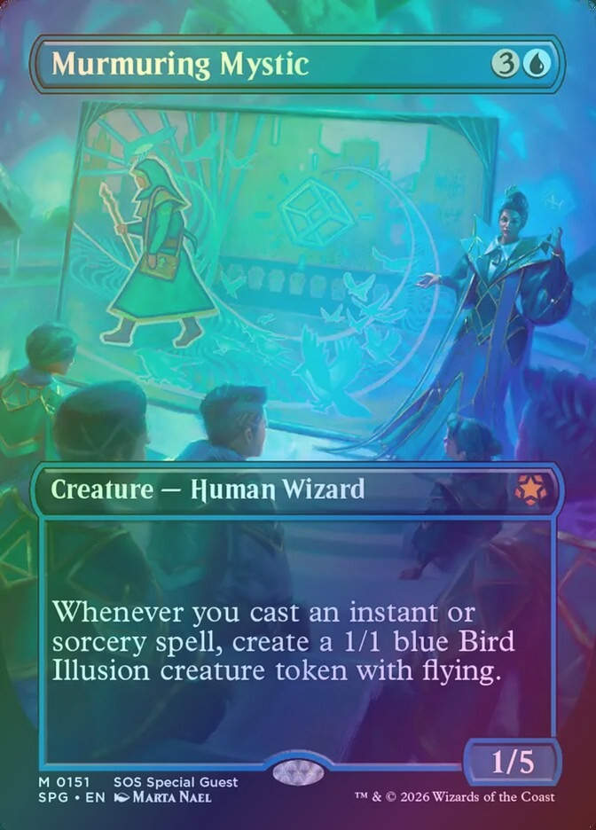 Murmuring Mystic (SPG) (151) / Borderless / Foil