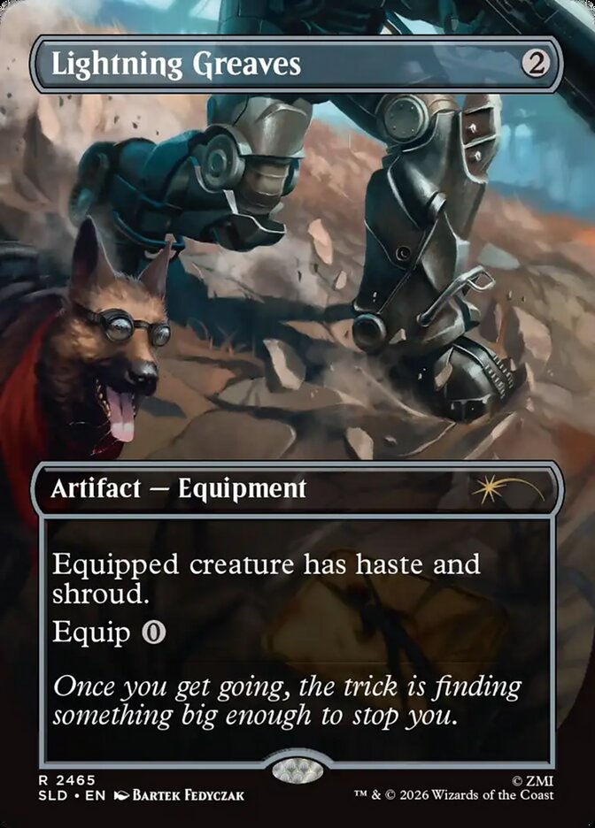 Lightning Greaves (SLD) (2465) / Borderless