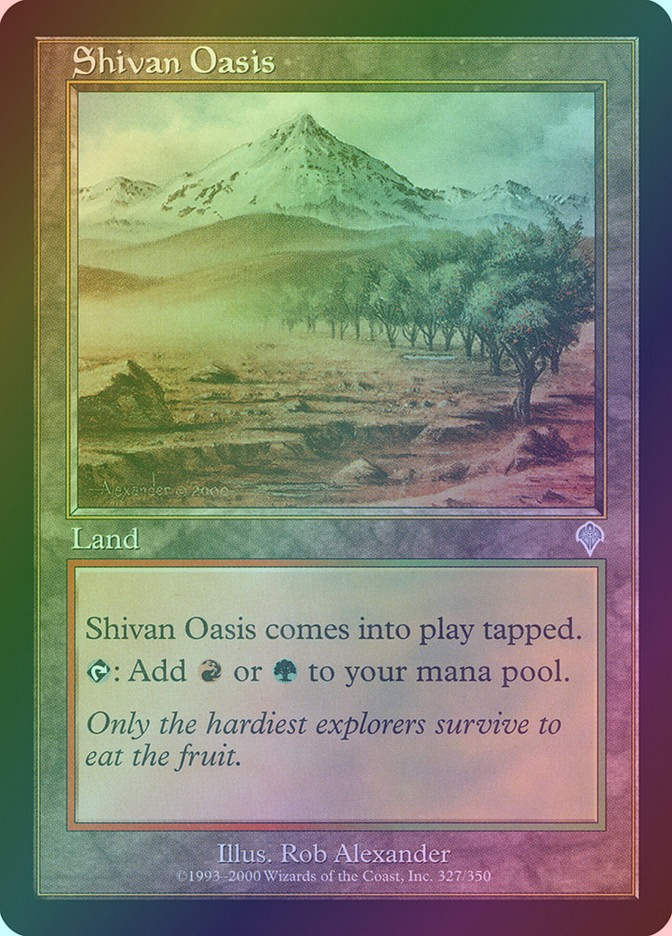 Shivan Oasis (INV) (327) / Foil