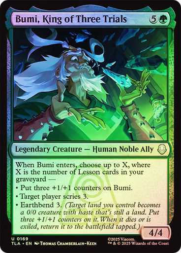 Bumi, King of Three Trials (TLA) (169) / Foil