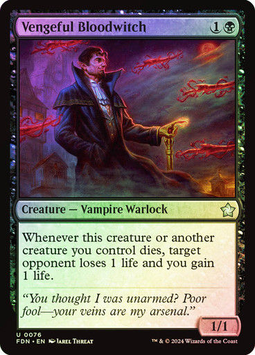 Vengeful Bloodwitch (FDN) (76) / Foil