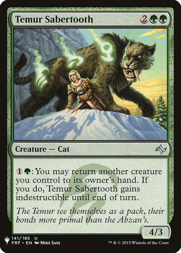 Temur Sabertooth (PLST) (FRF-141)