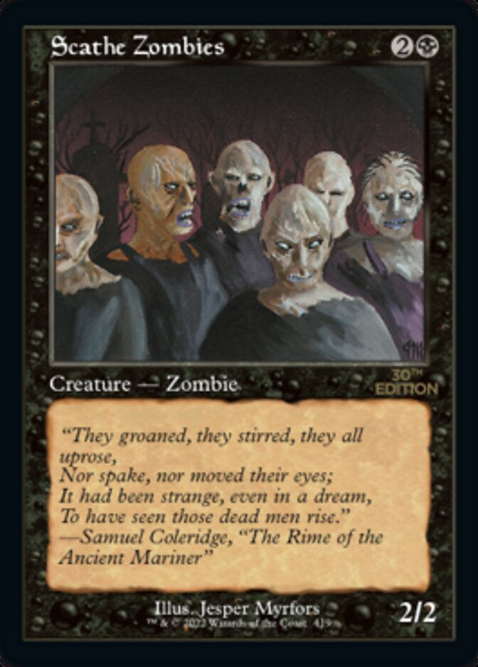 Scathe Zombies (30a) / Retro Frame