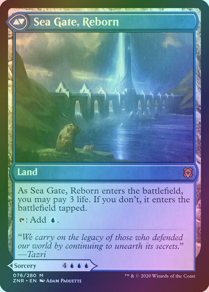 Sea Gate Restoration // Sea Gate, Reborn (ZNR) (76) / Foil — cara 2 de 2