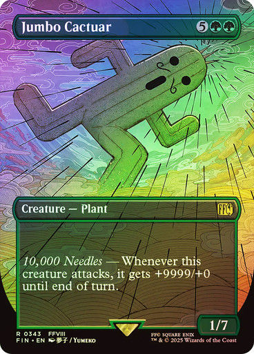 Jumbo Cactuar (FIN) (343) / Borderless / Foil