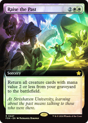 Raise the Past (FDN) (447) / Foil / Extended Art