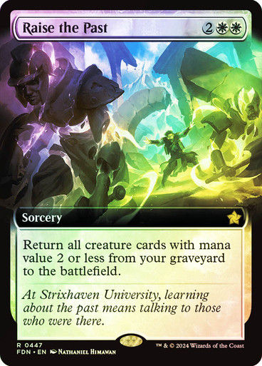 Raise the Past (FDN) (447) / Foil / Extended Art