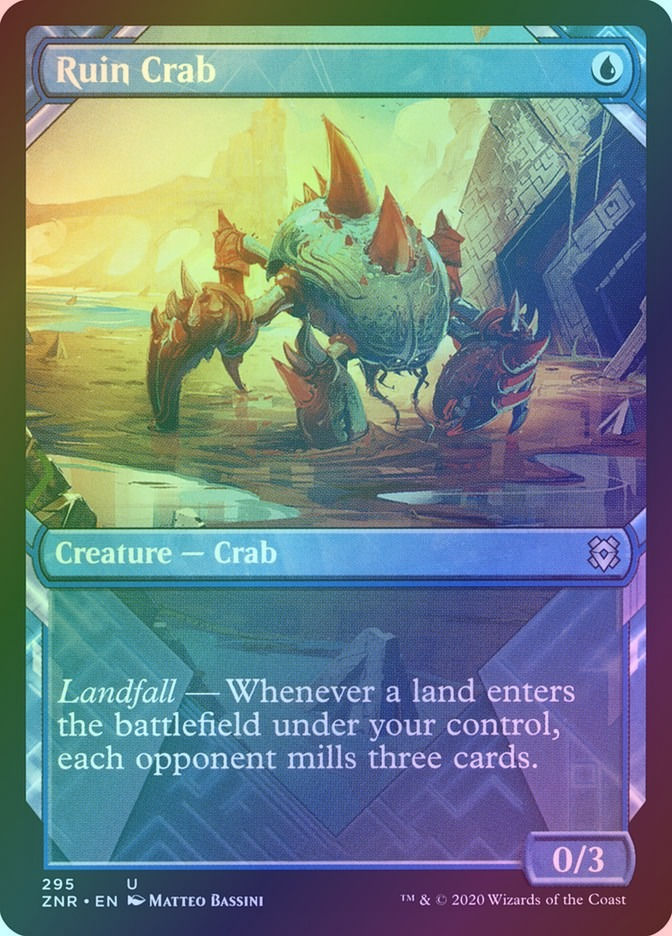 Ruin Crab (ZNR) (295) / Showcase / Foil