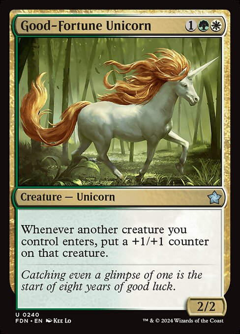 Good-Fortune Unicorn (FDN) (240)