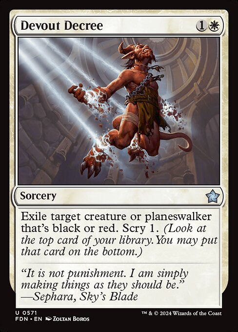 Devout Decree (FDN) (571) (Starter)