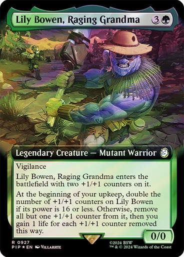 Lily Bowen, Raging Grandma (pip) (927) / Extended Surge Foil