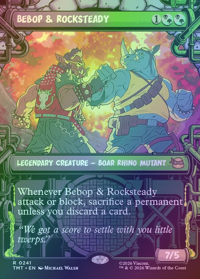 Bebop & Rocksteady (TMT) (241) / Borderless / Showcase / Foil