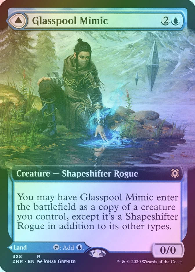 Glasspool Mimic // Glasspool Shore (ZNR) (328) / Extended Art / Foil