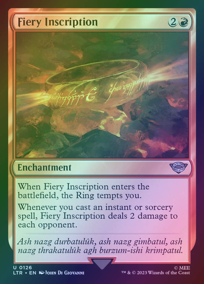 Fiery Inscription (LTR) (126) / Foil