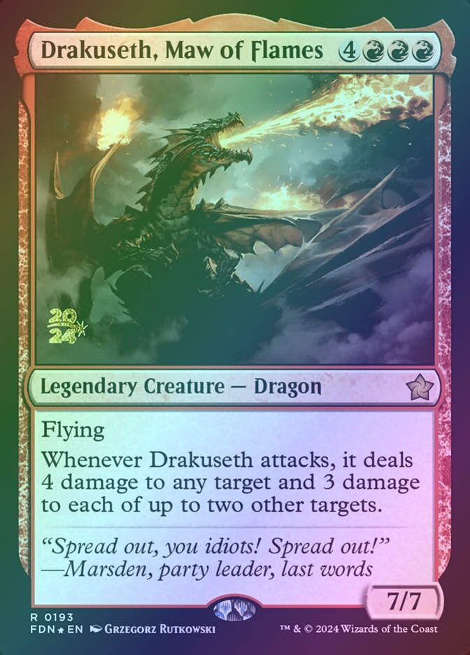 Drakuseth, Maw of Flames (PFDN) (193s) / Foil