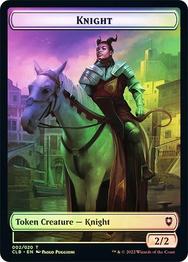 Knight // Treasure (Token CLB) / Foil