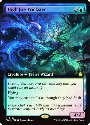 High Fae Trickster (FDN) (453) / Foil / Extended Art