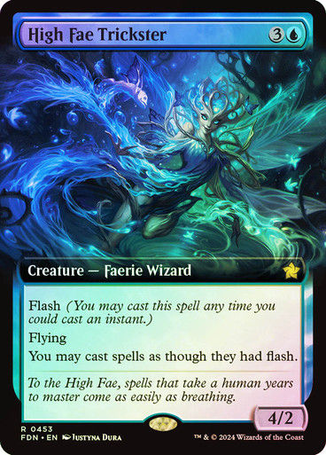 High Fae Trickster (FDN) (453) / Foil / Extended Art