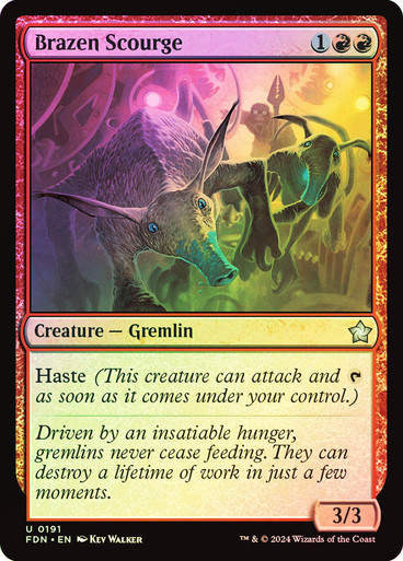 Brazen Scourge (FDN) (191) / Foil