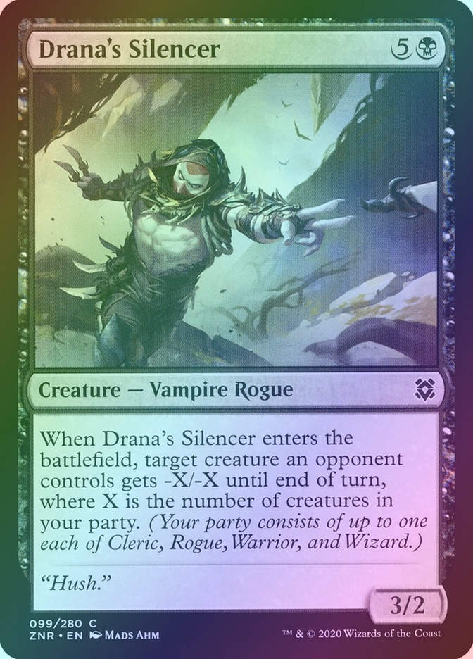Drana's Silencer (ZNR) (99) / Foil