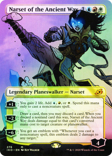 Narset of the Ancient Way (IKO) (278) / Borderless / Foil