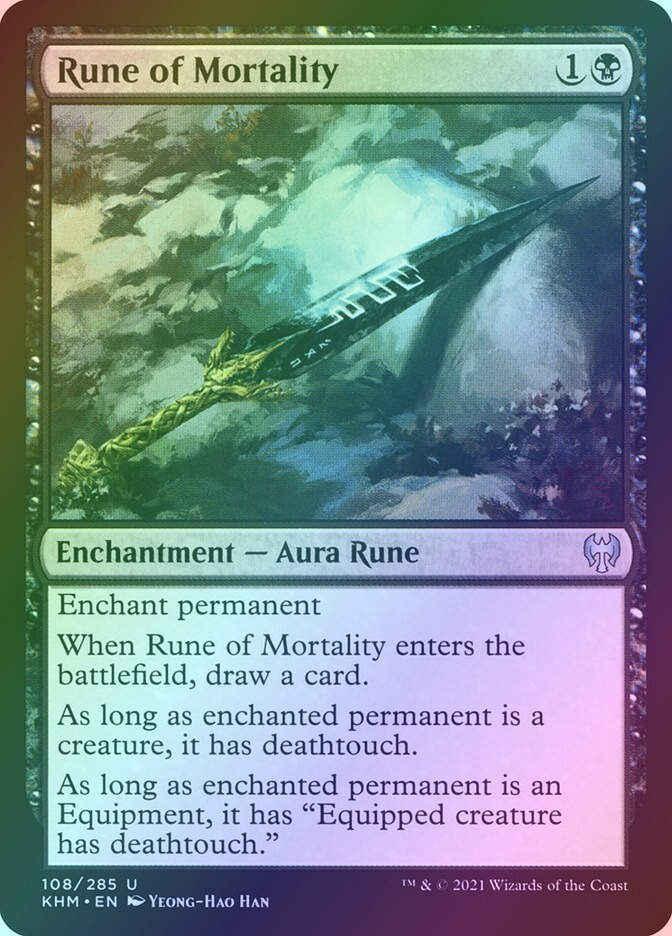 Rune of Mortality (KHM) (108) / Foil