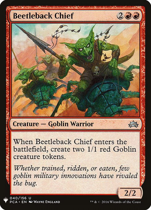Beetleback Chief (PLST) (PCA-40)