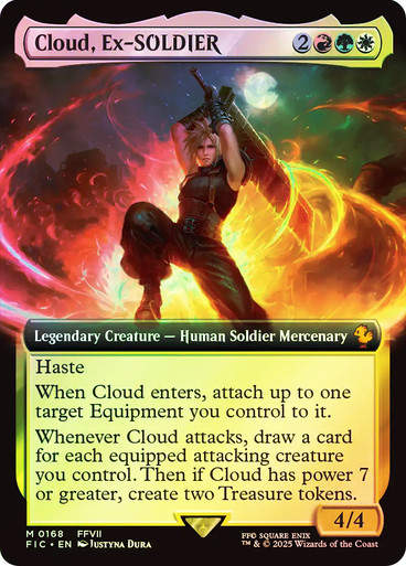 Cloud, Ex-SOLDIER (FIC) (168) / Extended Art / Foil