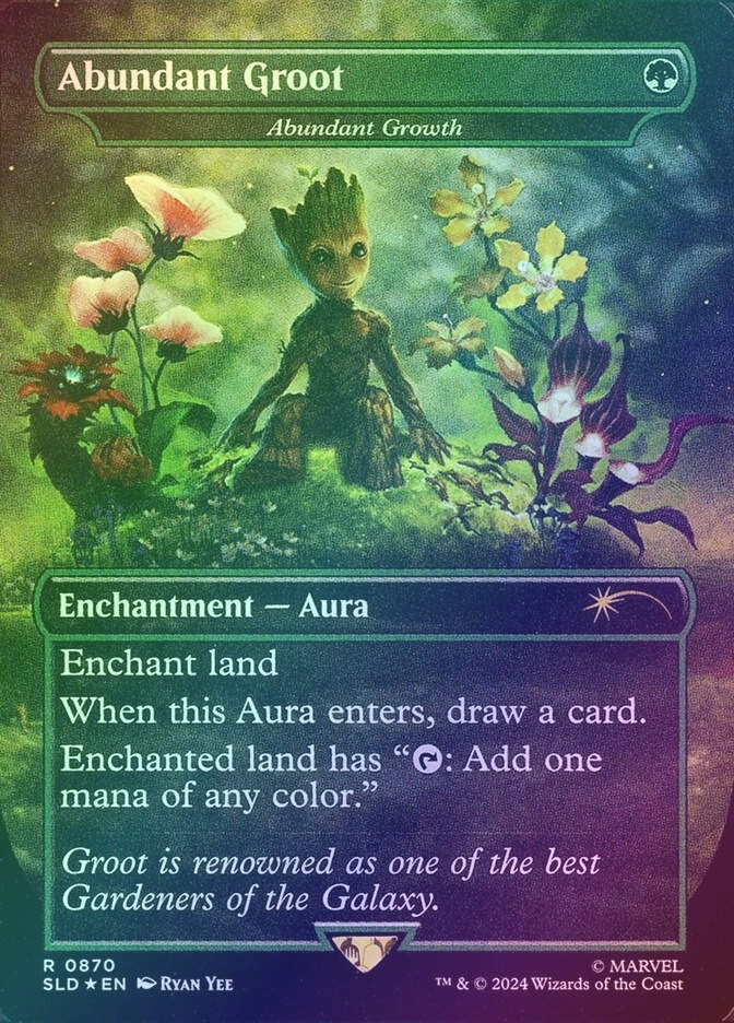 Abundant Growth (SLD) (870) / Borderless / Foil