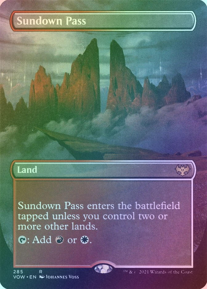 Sundown Pass (VOW) (285) / Borderless / Foil