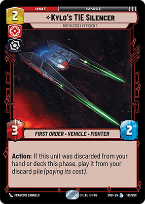 Kylo's TIE Silencer - Ruthlessly Efficient (SHD_#135/262)