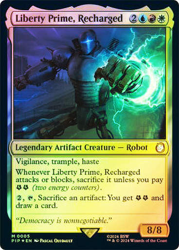 Liberty Prime, Recharged (pip) (5) / Foil