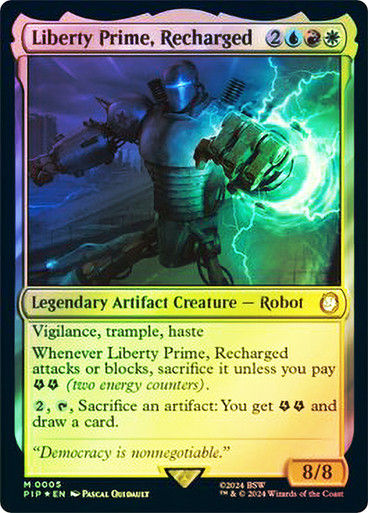 Liberty Prime, Recharged (pip) (5) / Foil
