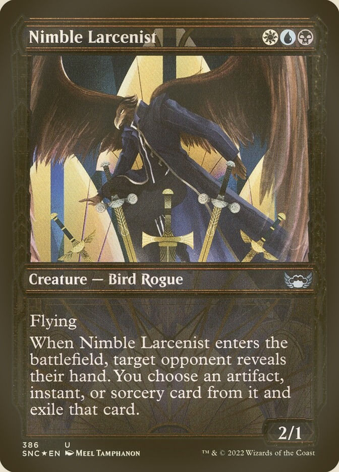 Nimble Larcenist (SNC) (386) / Showcase / Gilded Foil