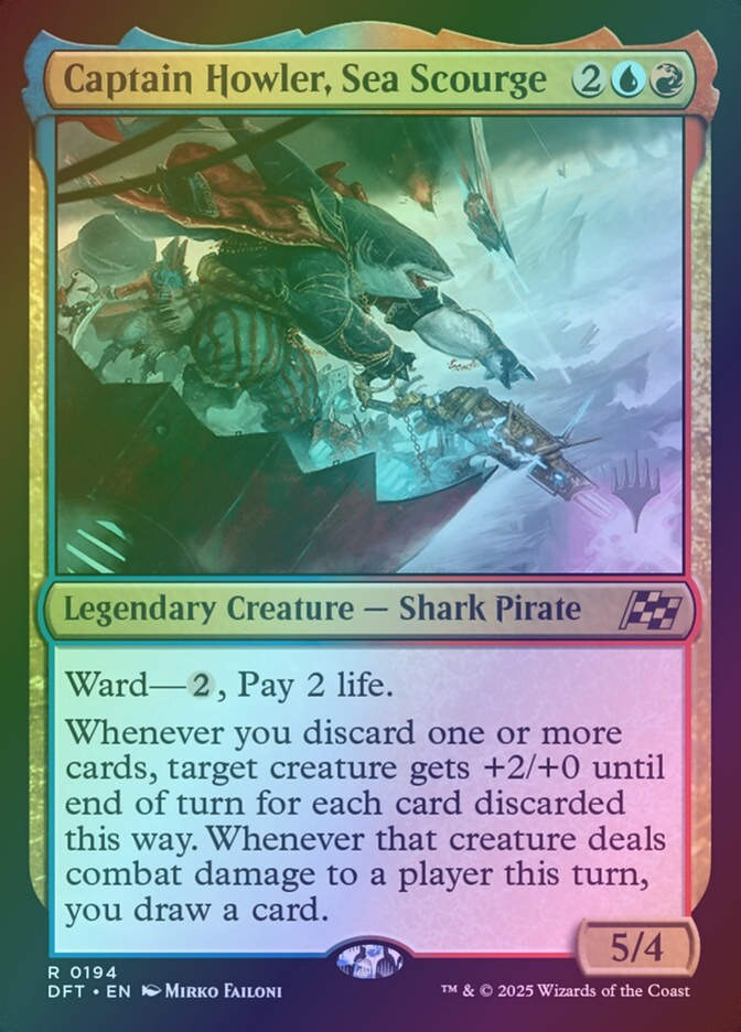 Captain Howler, Sea Scourge (PDFT) (194p) / Foil
