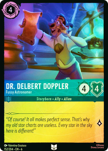 Dr. Delbert Doppler - Fussy Astronomer (LOR_AZU) / Foil