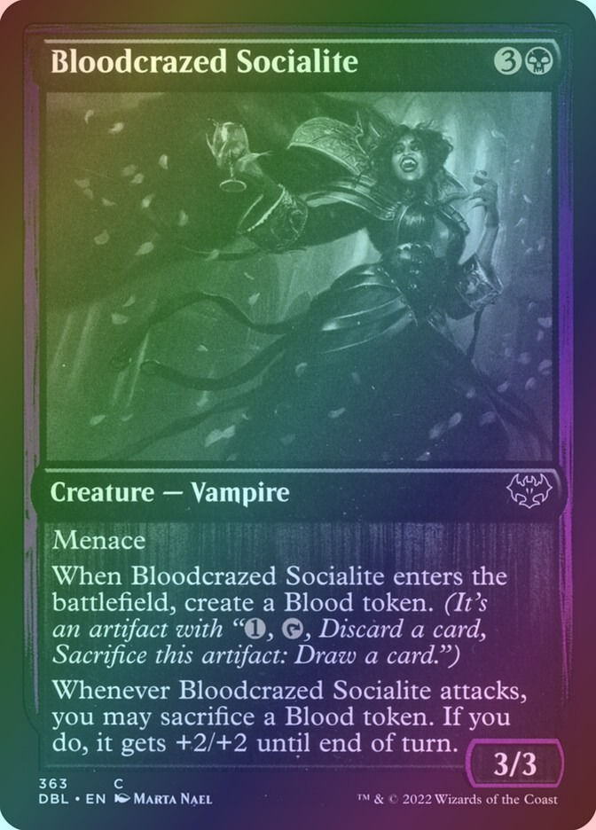 Bloodcrazed Socialite (DBL) (363) / Foil